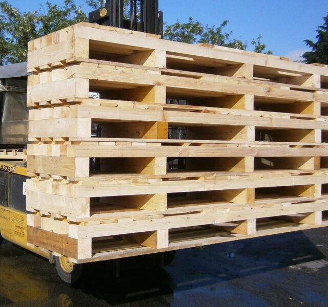 pallets trasportati da muletto